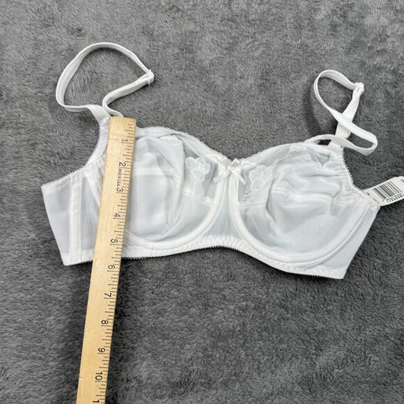 Bali Women's Flower Underwire Bra White NWT 34B Floral Comfortable - Picture 6 of 7